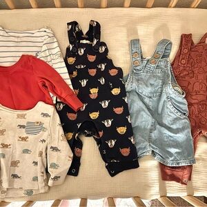 Overall and long sleeve shirts baby lot